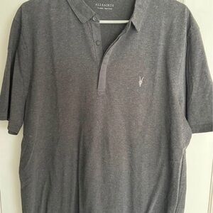 All Saints Gray Polo Shirt for Men